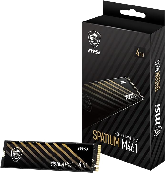 MSI SPATIUM M461 PCIe 4.0 NVMe M.2 4TB